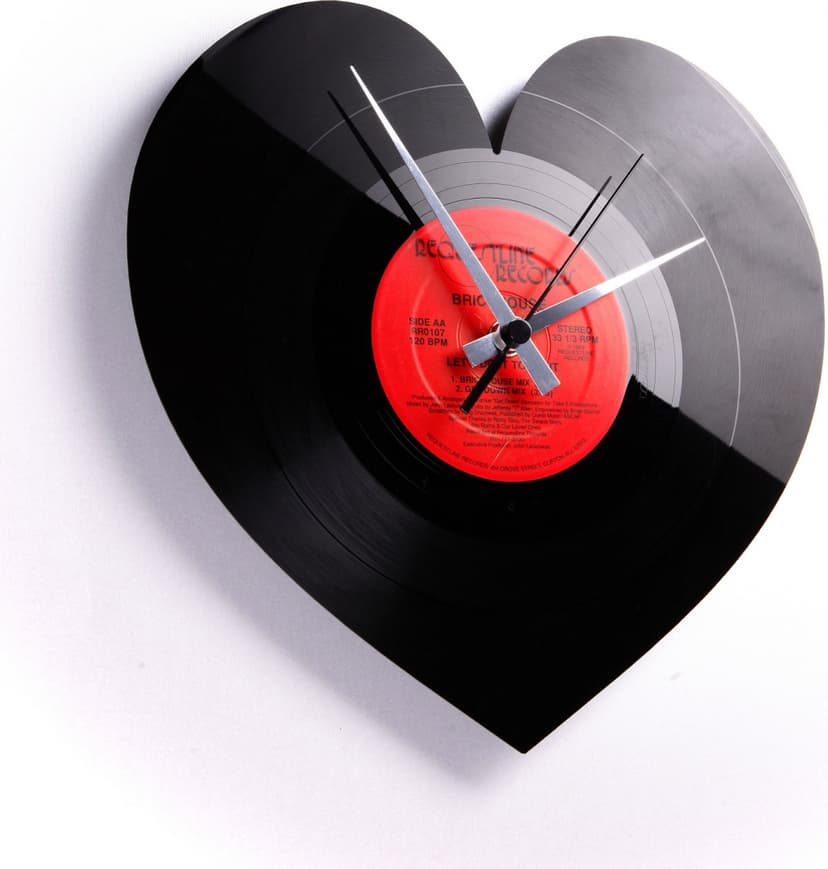 Nástěnné hodiny Discoclock Heart 30cm