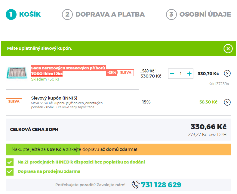 Sada nerez steakových příborů Toro 12 ks