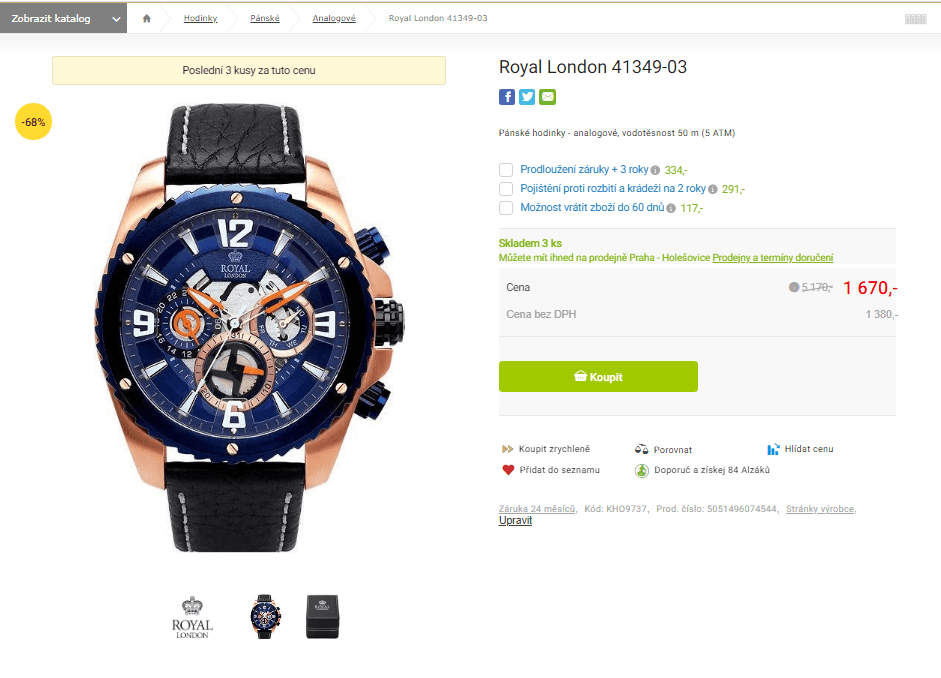 Pánské hodinky Royal London 41349-03