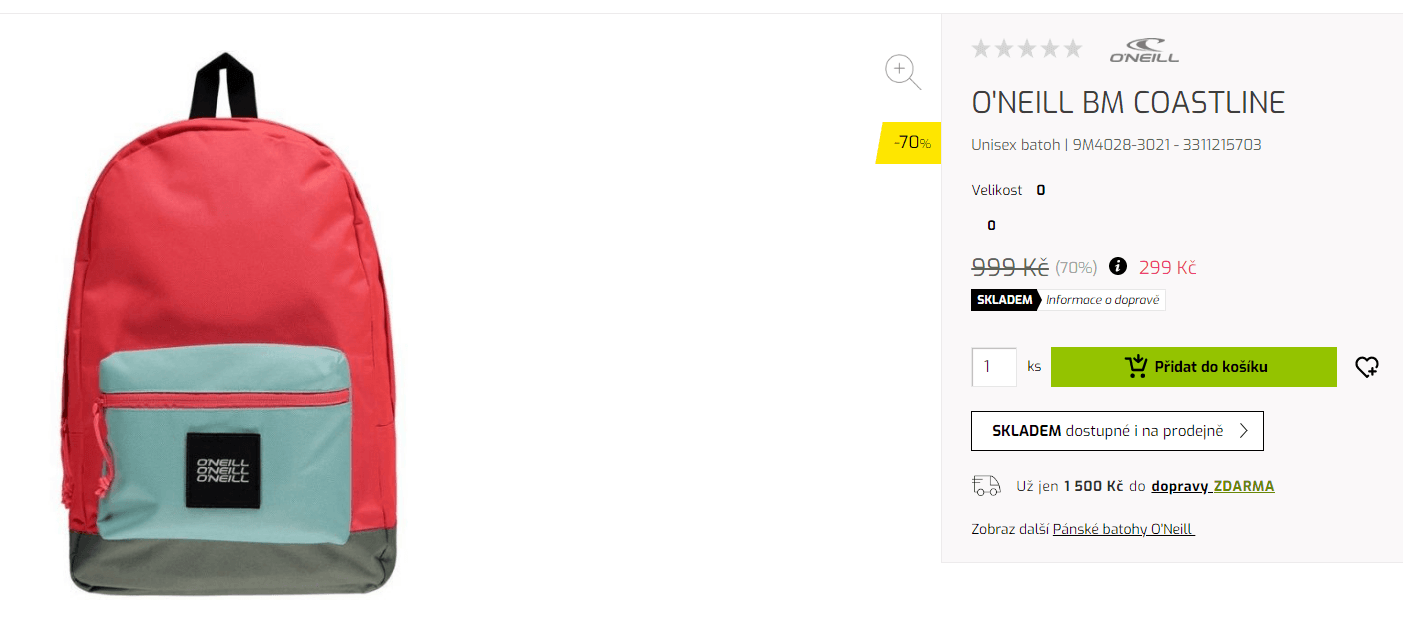Unisex batoh O'Neill BM COASTLINE