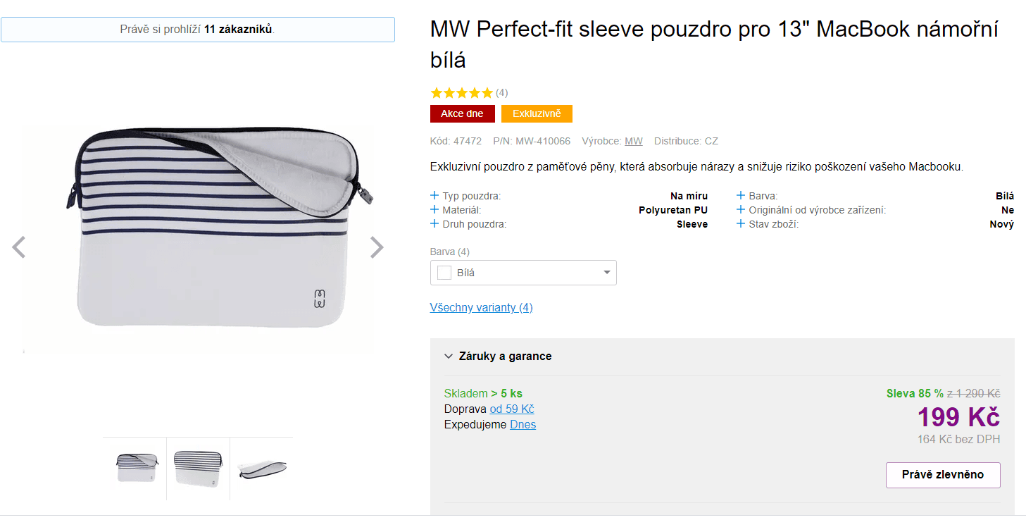 Exkluzivní pouzdro MW Perfect-fit 13"