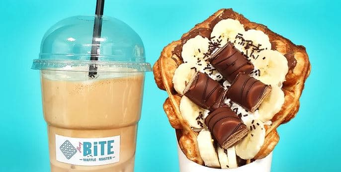 1× nadupaná sladká bubble waffle 