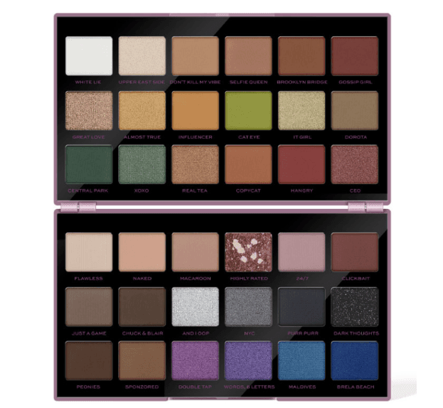 Paletka očních stínů Revolution, 36 barev