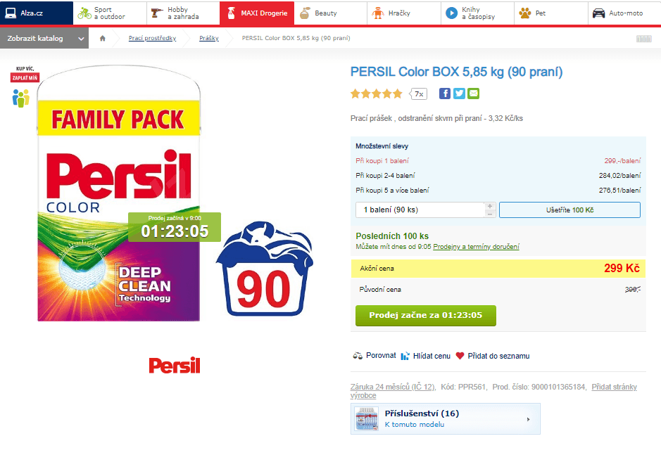 Persil Color BOX 5,85 kg (90 praní)