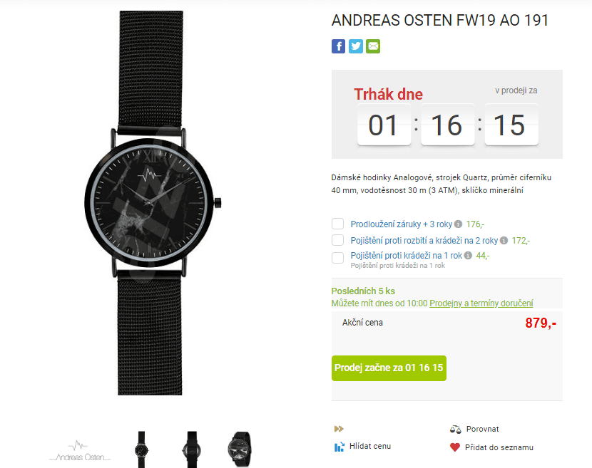 Dámské hodinky Andreas Osten