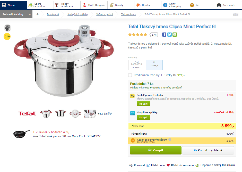 Tlakový hrnec Clipso Minut Perfect, 6 l
