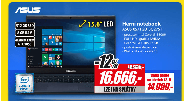 Asus, i5 4GHz. 8GB RAM, 2GB Nvidia, 15,6"
