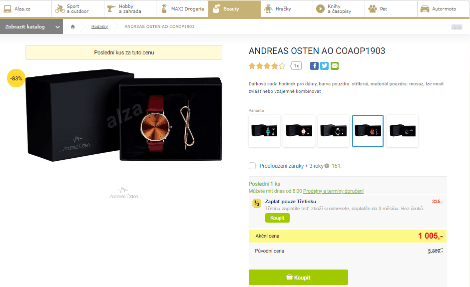 Dámská sada Andreas Osten COAO1903