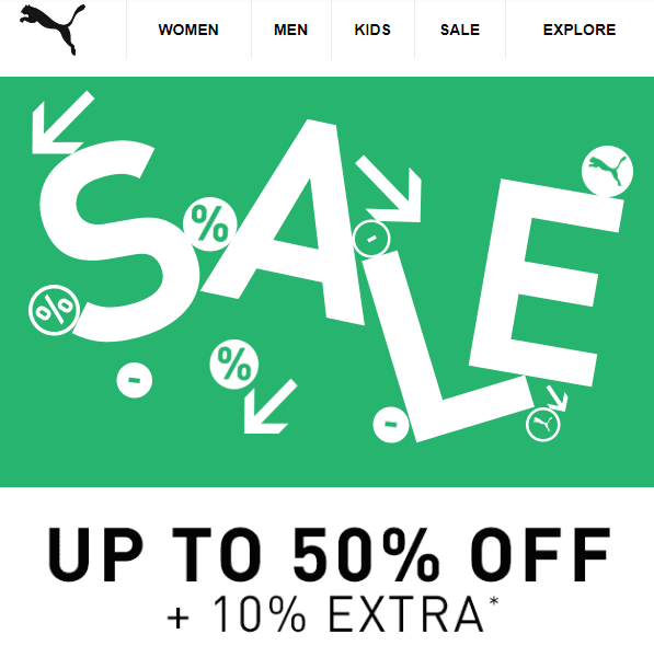Extra sleva 10% na výprodej PUMA