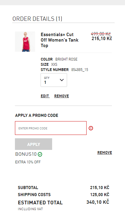 Extra sleva 10% na výprodej PUMA