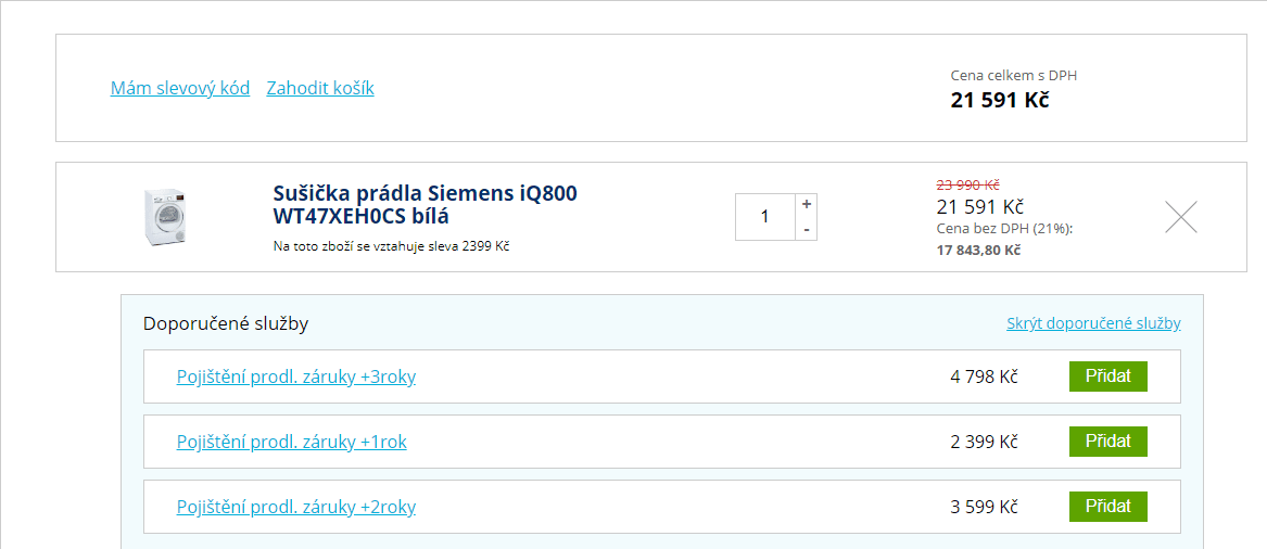 Sušička prádla Siemens, A+++, 9 kg