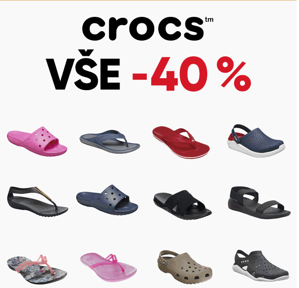 Sleva 40% na značku CROCS