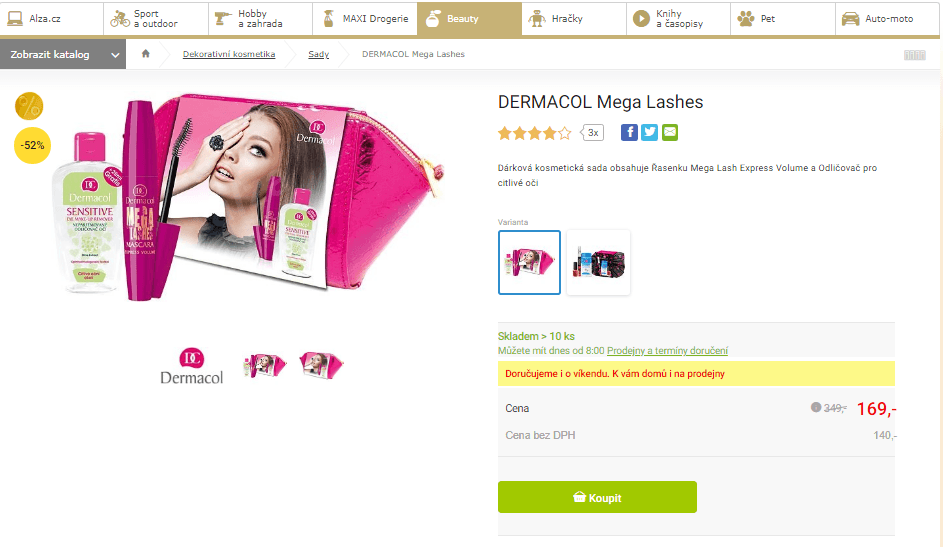 Kosmetická sada Dermacol Mega Lashes