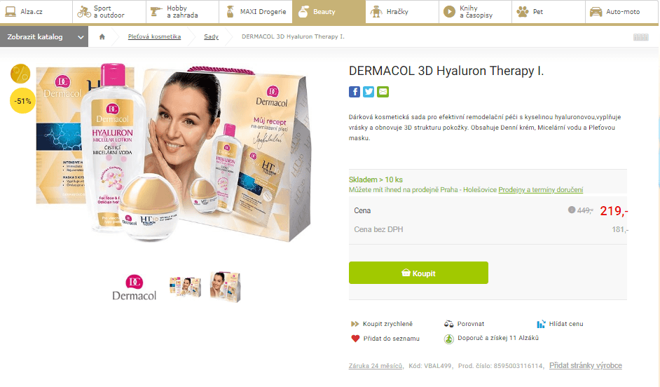 Dárková sada Dermacol 3D Hyaluron Therapy