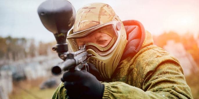 Hra paintballu pro 1 osobu