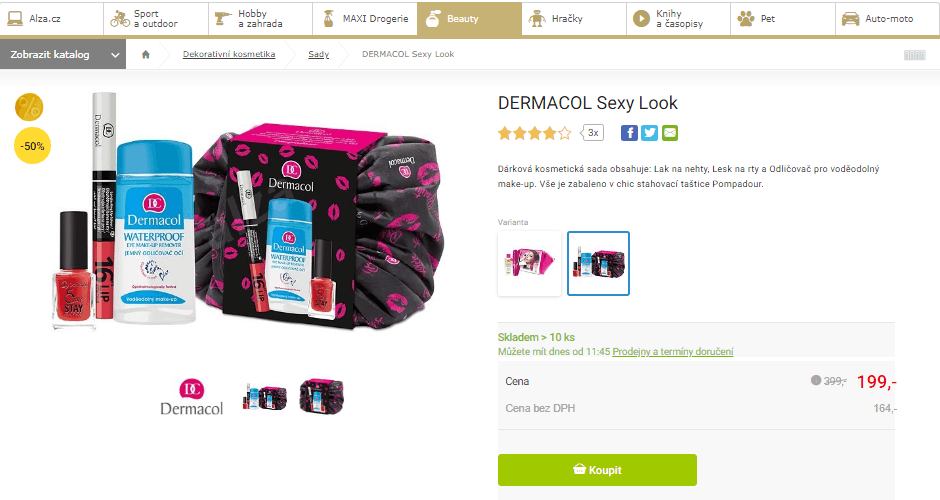 Dárková sada Dermacol Sexy Look