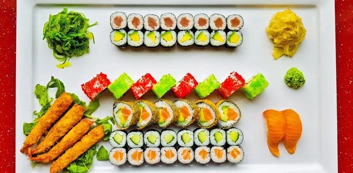 Sushi set s 52 kousky