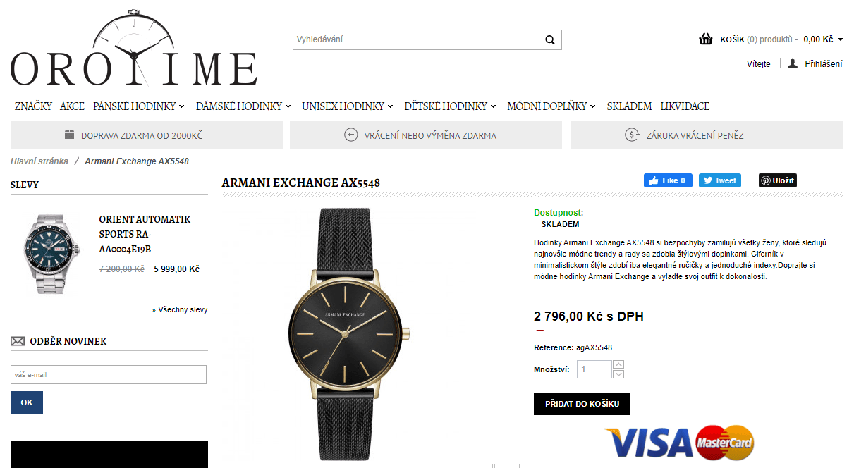 Ženské hodinky Armani Exchange