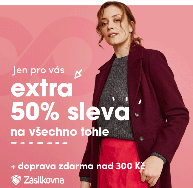 Extra sleva 50% na tisíce produktů