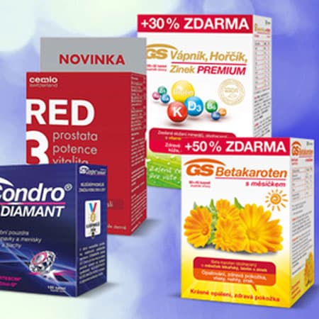 Akce 2+1 zdarma na GS a Cemio
