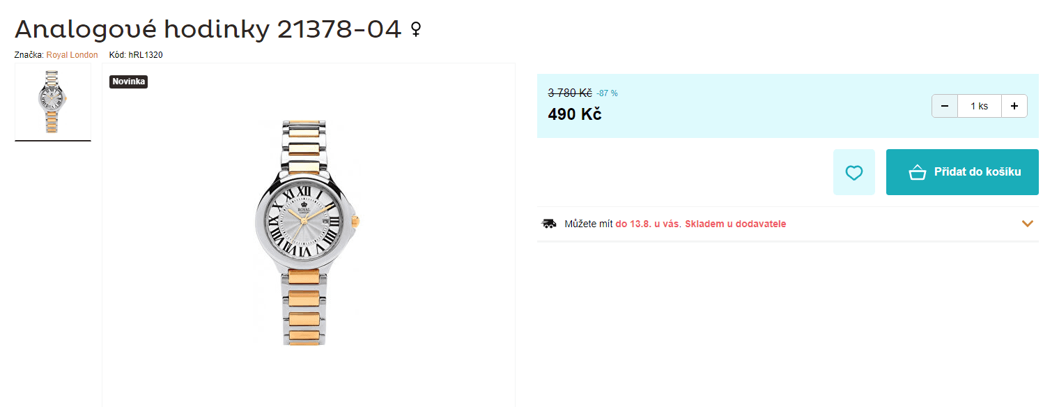 Dámské hodinky Royal London 21378-04