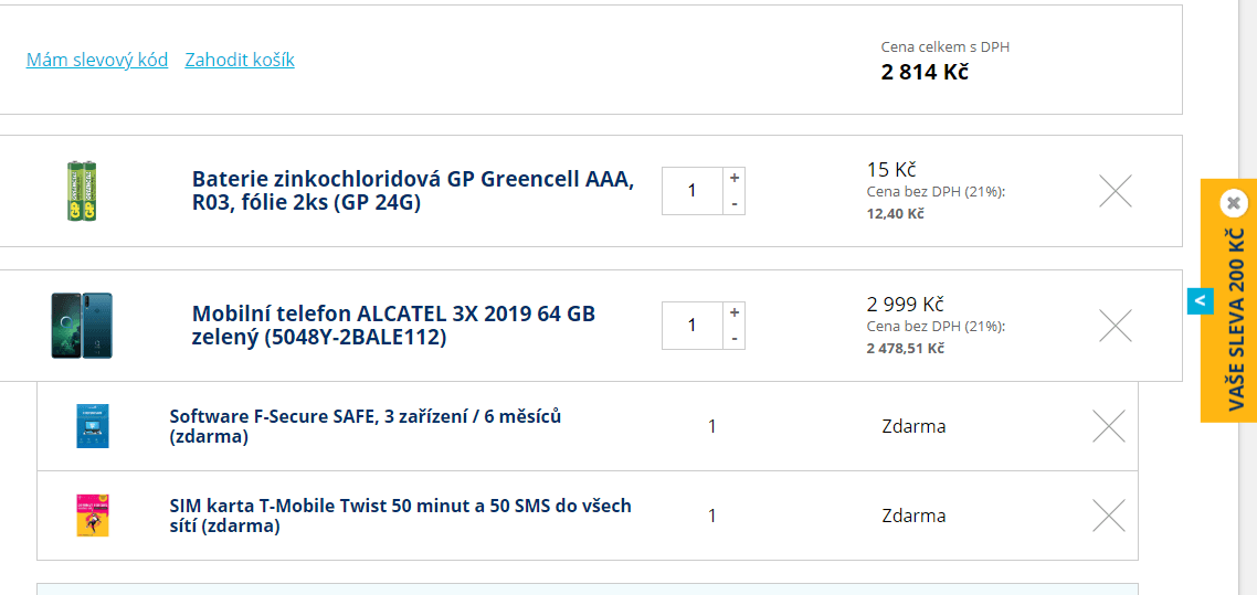 Alcatel, 8x 2GHz, 4GB RAM, 6,52"
