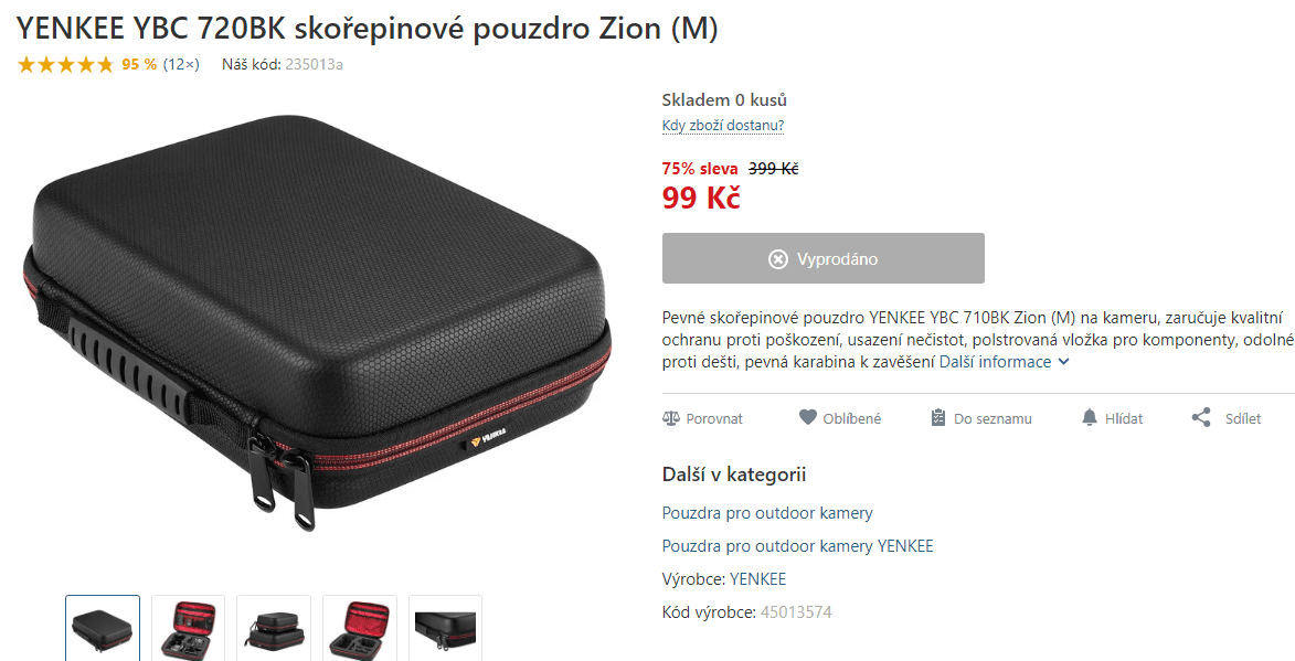 Univerzální skořepinové pouzdro  YENKEE 