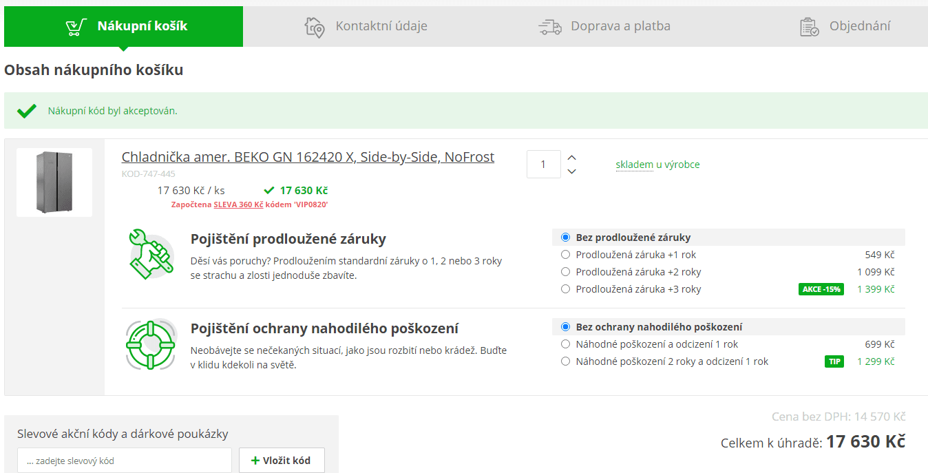 Americká lednice Beko, NeoFrost, A+