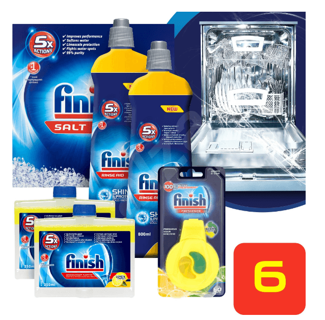 Finish balíček produktů do myčky nádobí