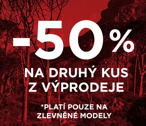 Sleva 50% na druhý kus z výprodeje