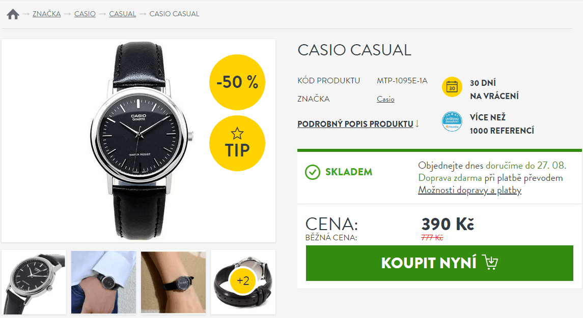 Dámské hodinky Casio Casual 