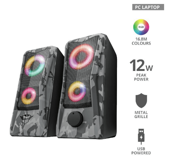PC repro Trust, RGB světla