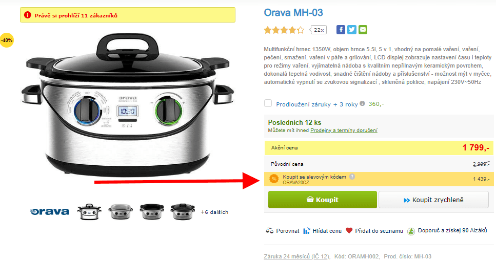 5v1 - multifunkční hrnec Orava, pomalé vaření