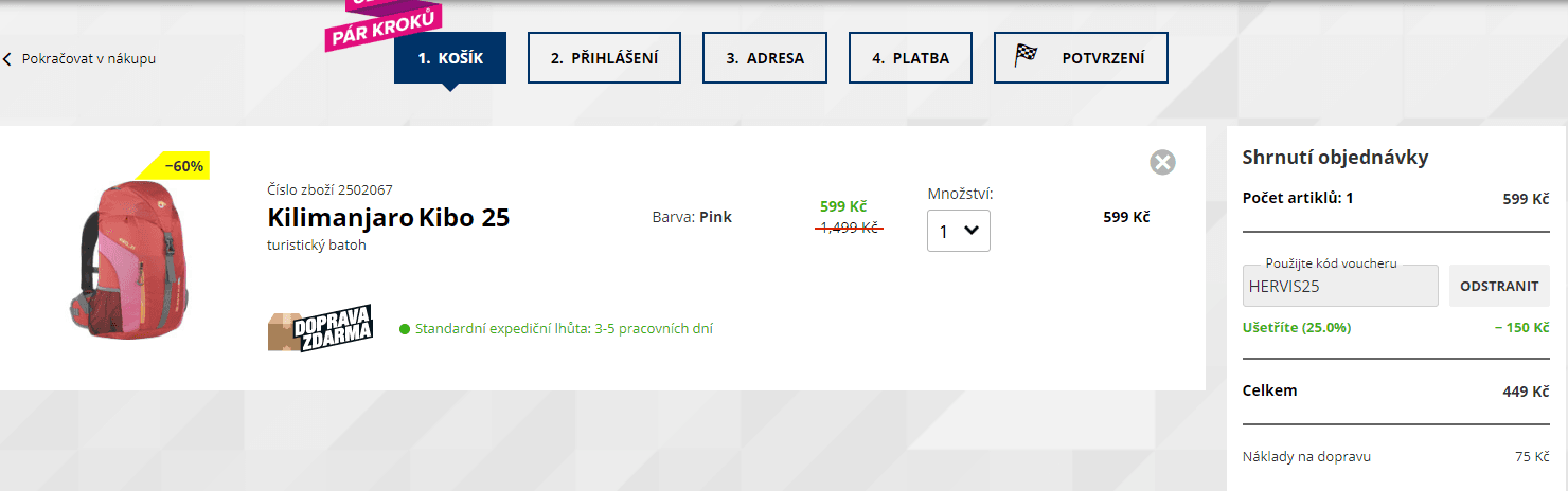 Turistický batoh Kilimanjaro Kibo 25