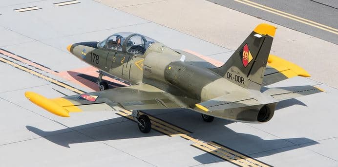 L-29 Delfín: 15min. zkušební výcviková lekce