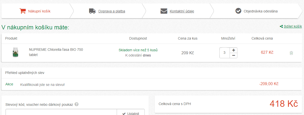 Bio Nupreme Chlorella 750 tablet
