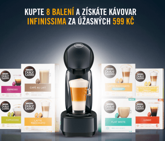 Kávovar k nákupu kapslí za 599 korun
