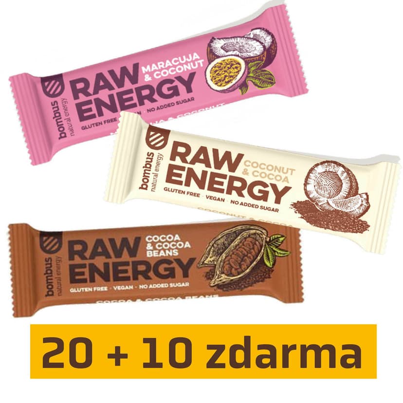 Akční balení RAW Energy 20 + 10 zdarma