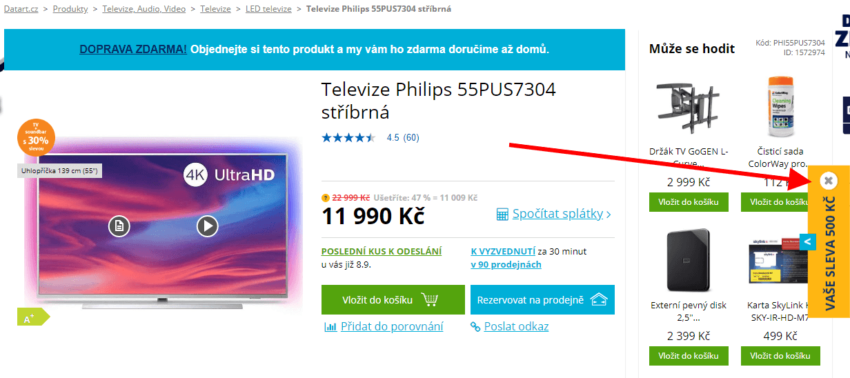 4K Smart TV, Ambilight, 139cm, HDR, Philips