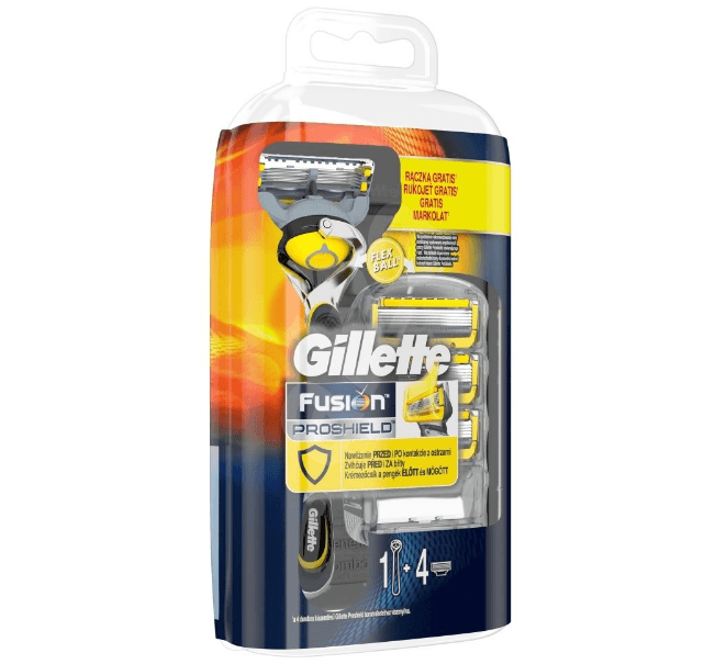 Strojek Gillette Fusion Proshield + 4 hlavice