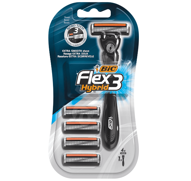 Holící strojek BIC Flex3 Hybrid + 4 hlavice