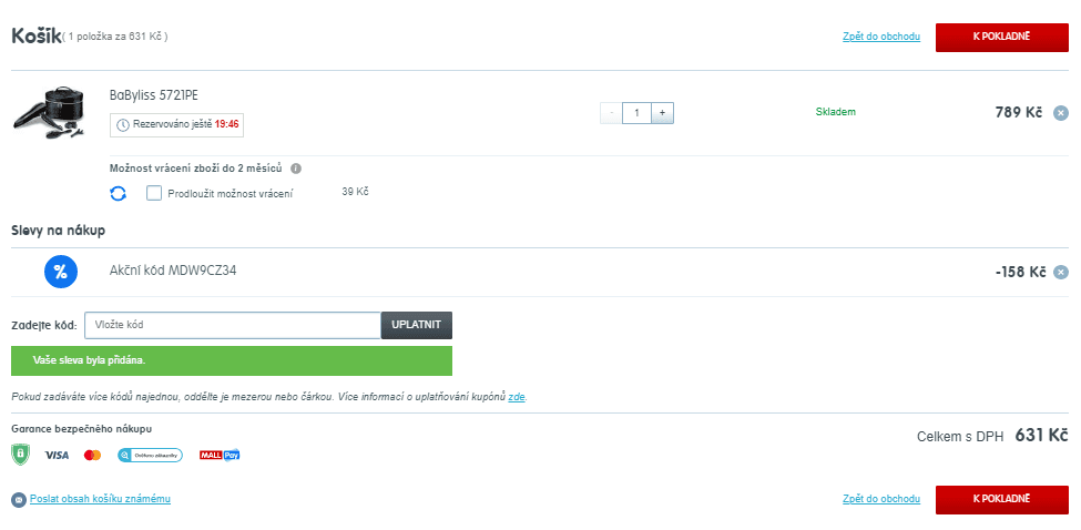 Dárková sada BaBylis fén, kufřík a přísl.