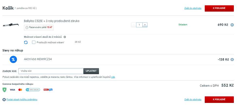 Kulma na vlasy BaByliss C525E