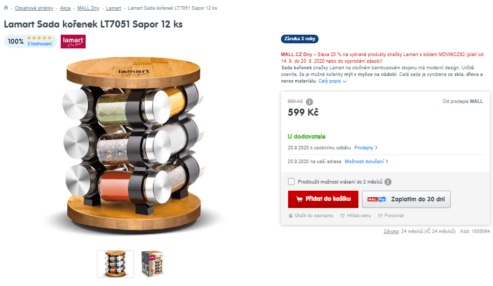 Sada kořenek Lamart Sapor 12 ks