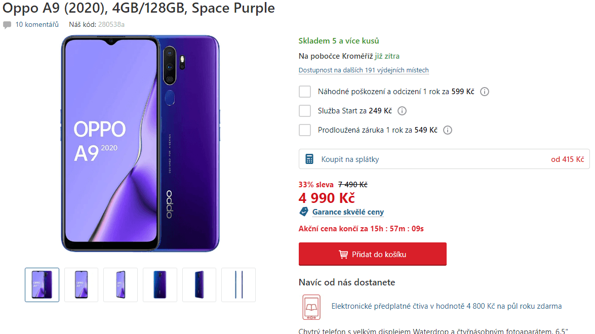 Oppo, 8x 2GHz, 4GB RAM, 6,5", LTE