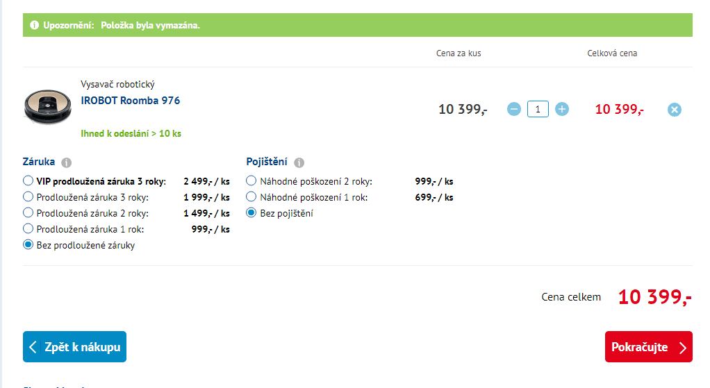 Robotický vysavač iRobot Roomba 976