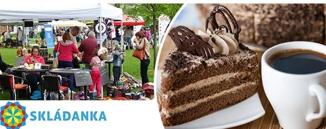 Káva a dezert na sociálním dnu Skládanka
