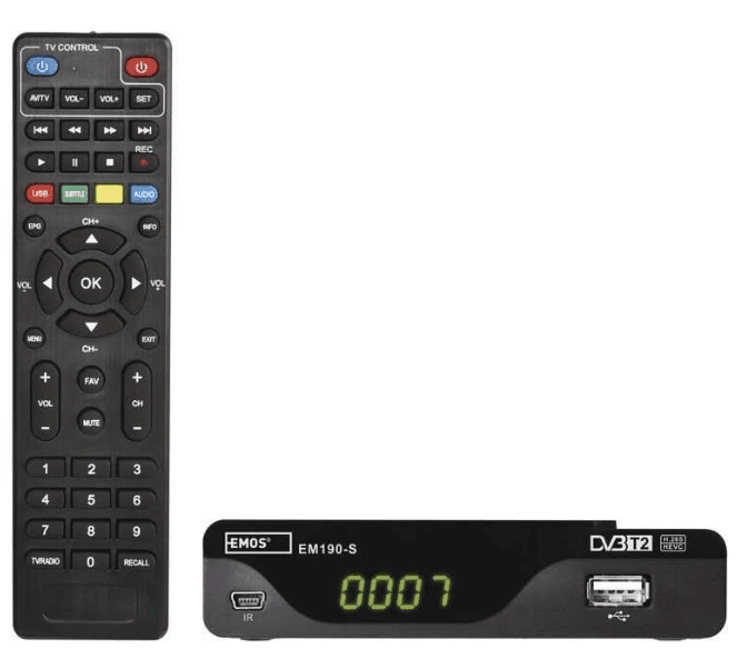 DVB-T2 set top box Emos