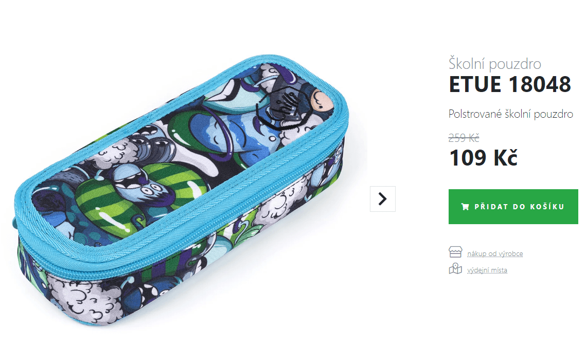 Školní pouzdro Topgal ETUE