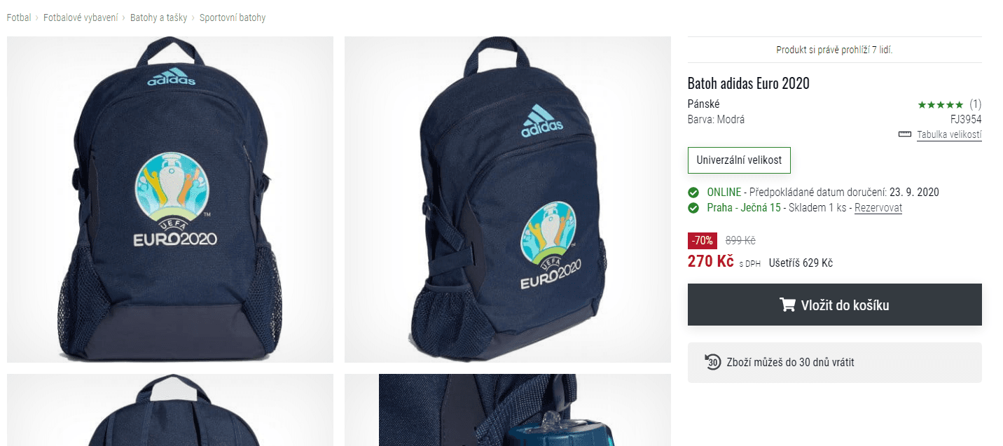 Batoh pánský Adidas Euro 2020